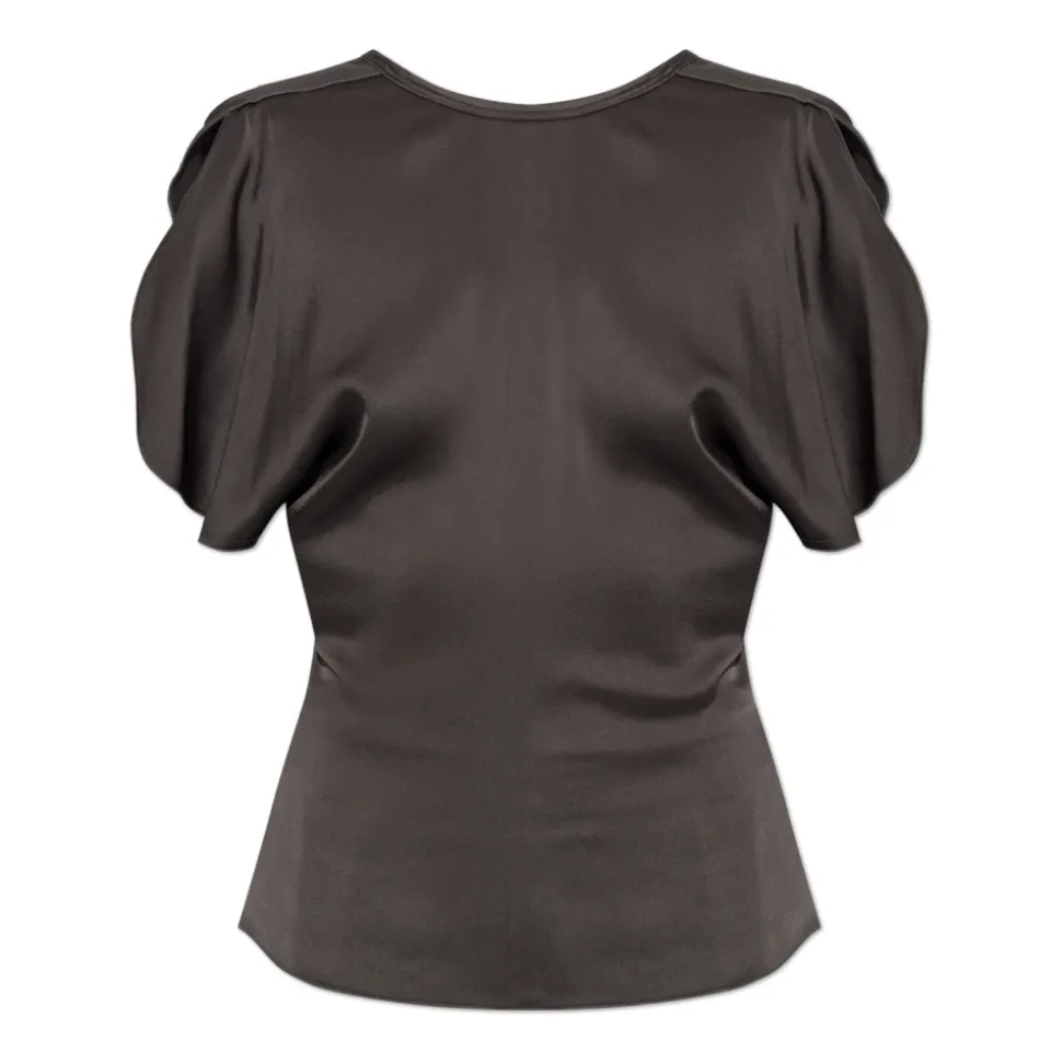 Satynowy top