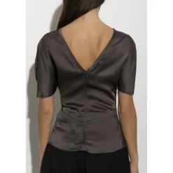 Satynowy top