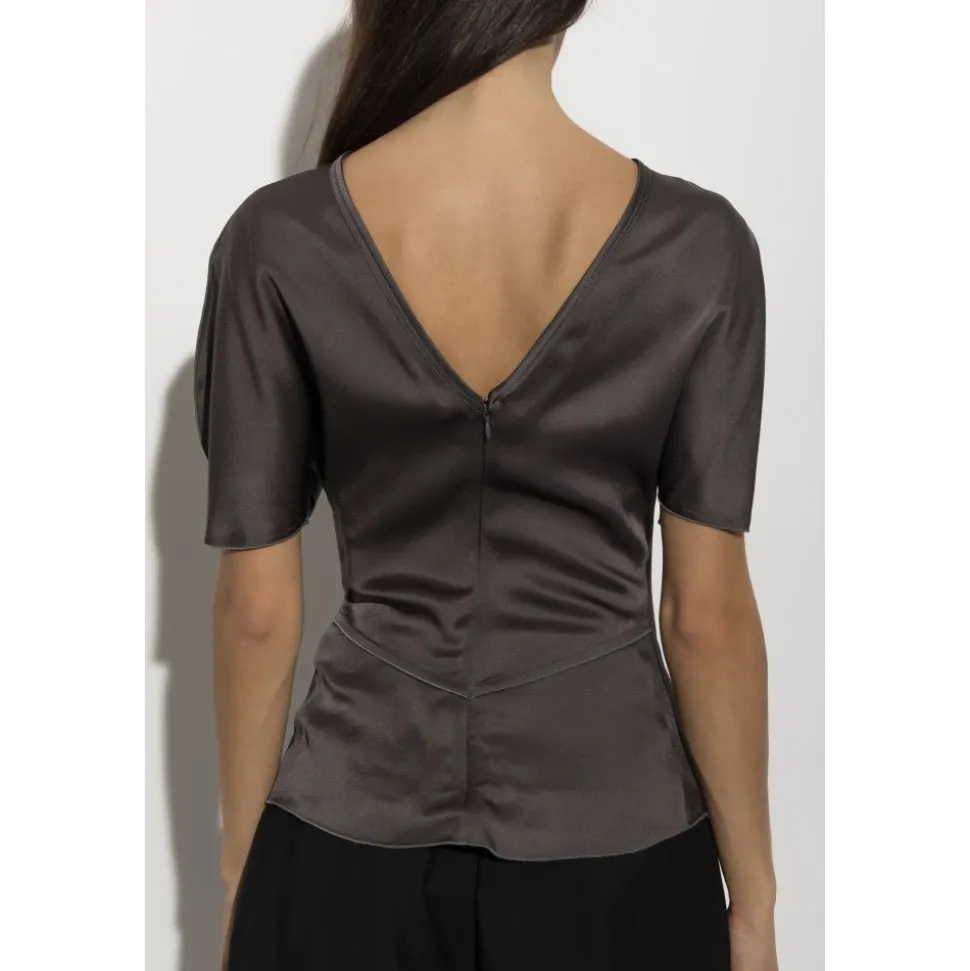Satynowy top