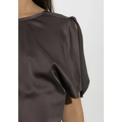 Satynowy top
