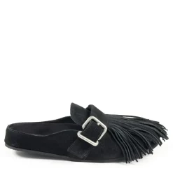 5352 Sense Leder Clogs mit Fransen