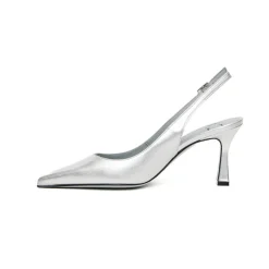 Skórzane czółenka Slingback Frans