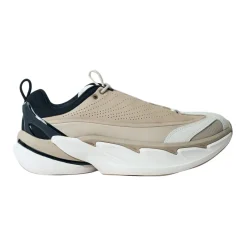 Sneakersy z nubukowej skóry na grubej podeszwie