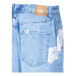 Spodnie imitujące denim