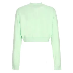 Sportswear Lekki Cropped Sweatshirt Zielony