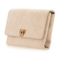 Suede Clutch Bag