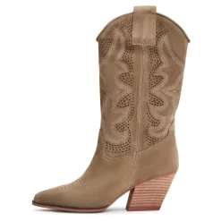 Suede Cowboy Boots Mariana - Brown