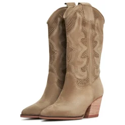 Suede Cowboy Boots Mariana - Brown
