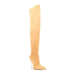 Suede Over-the-Knee Stiletto Buty