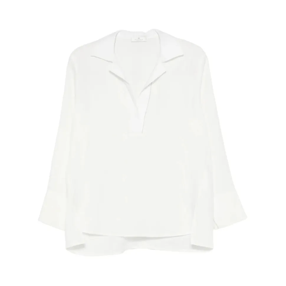 Sweter Slub z dekoltem w serek