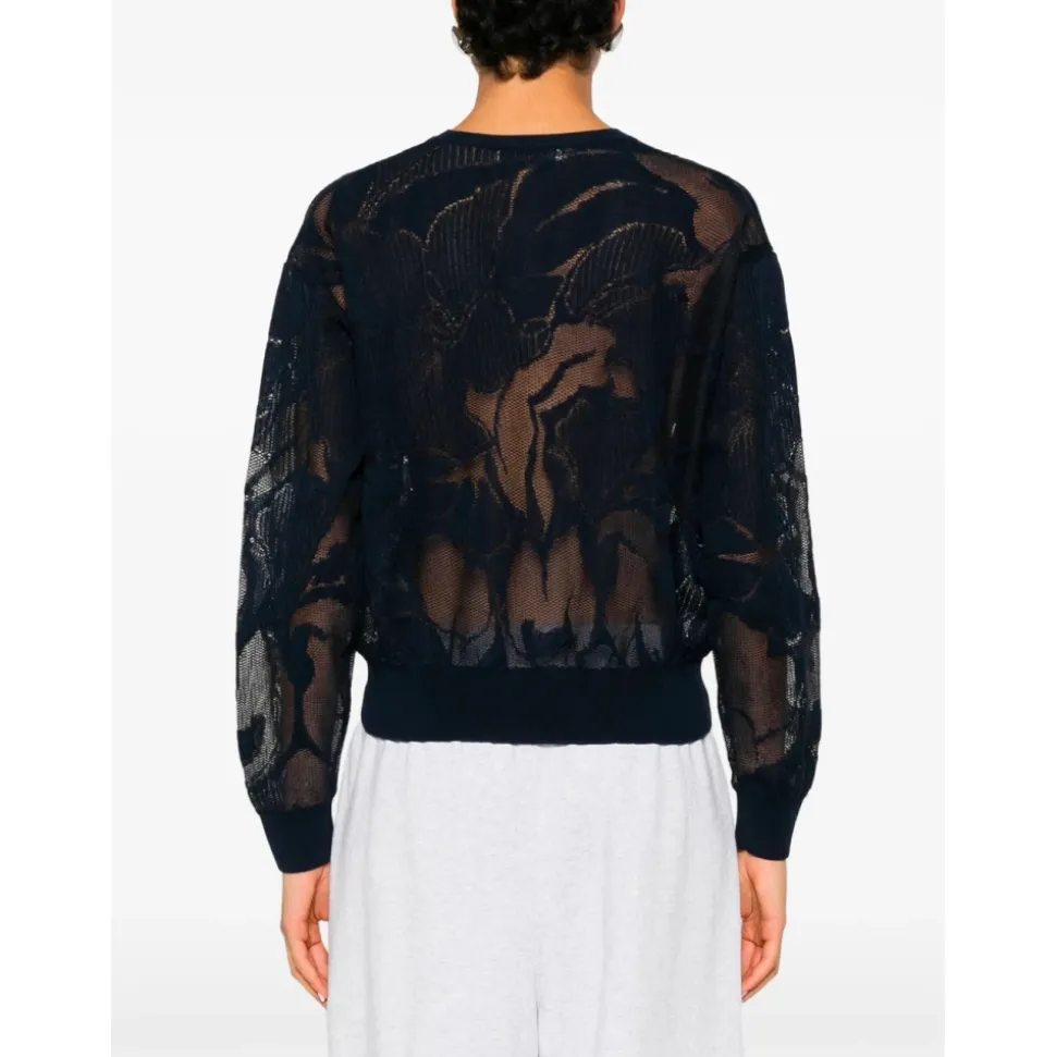 Sweter z dekoltem w serek