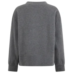 Sweter z okrągłym dekoltem zdobiony cekinami