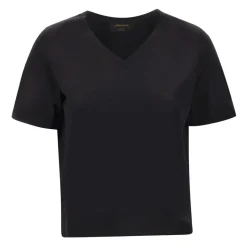 Szeroki T-shirt z dekoltem V