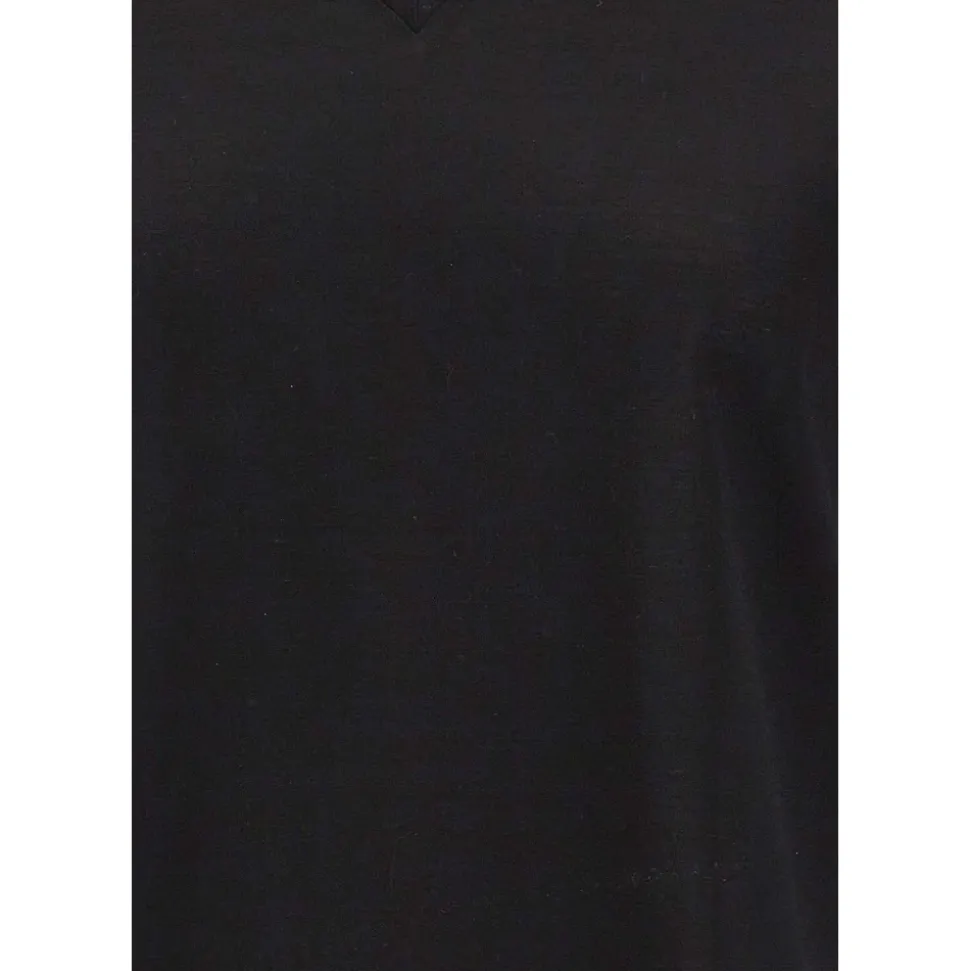 Szeroki T-shirt z dekoltem V