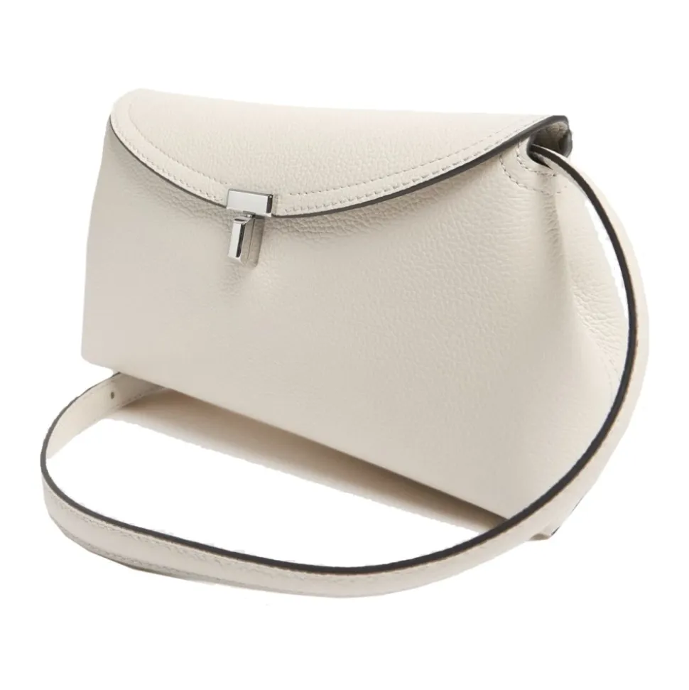 T-Lock Leather Clutch