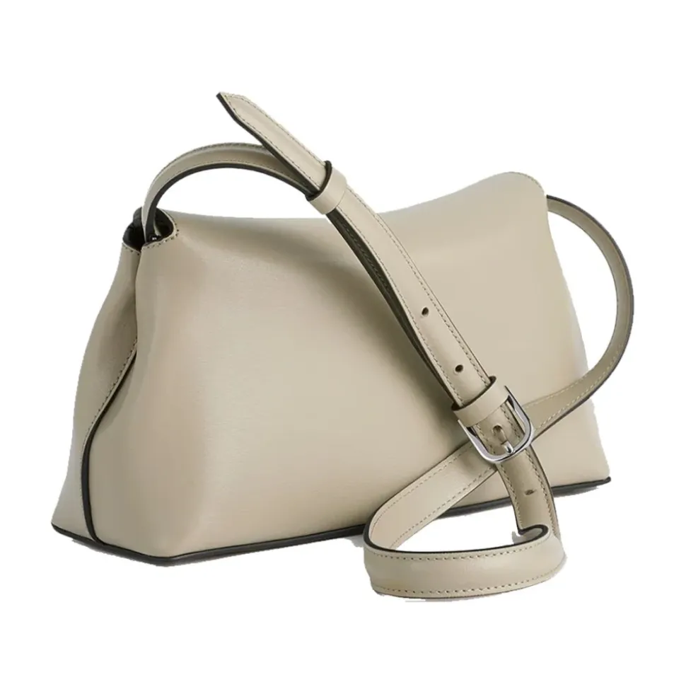 T-Lock Leather Clutch