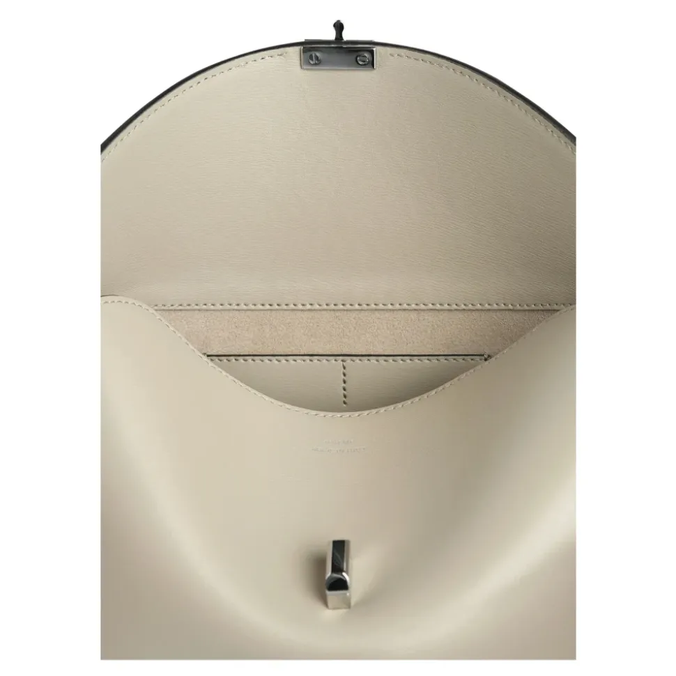 T-Lock Leather Clutch