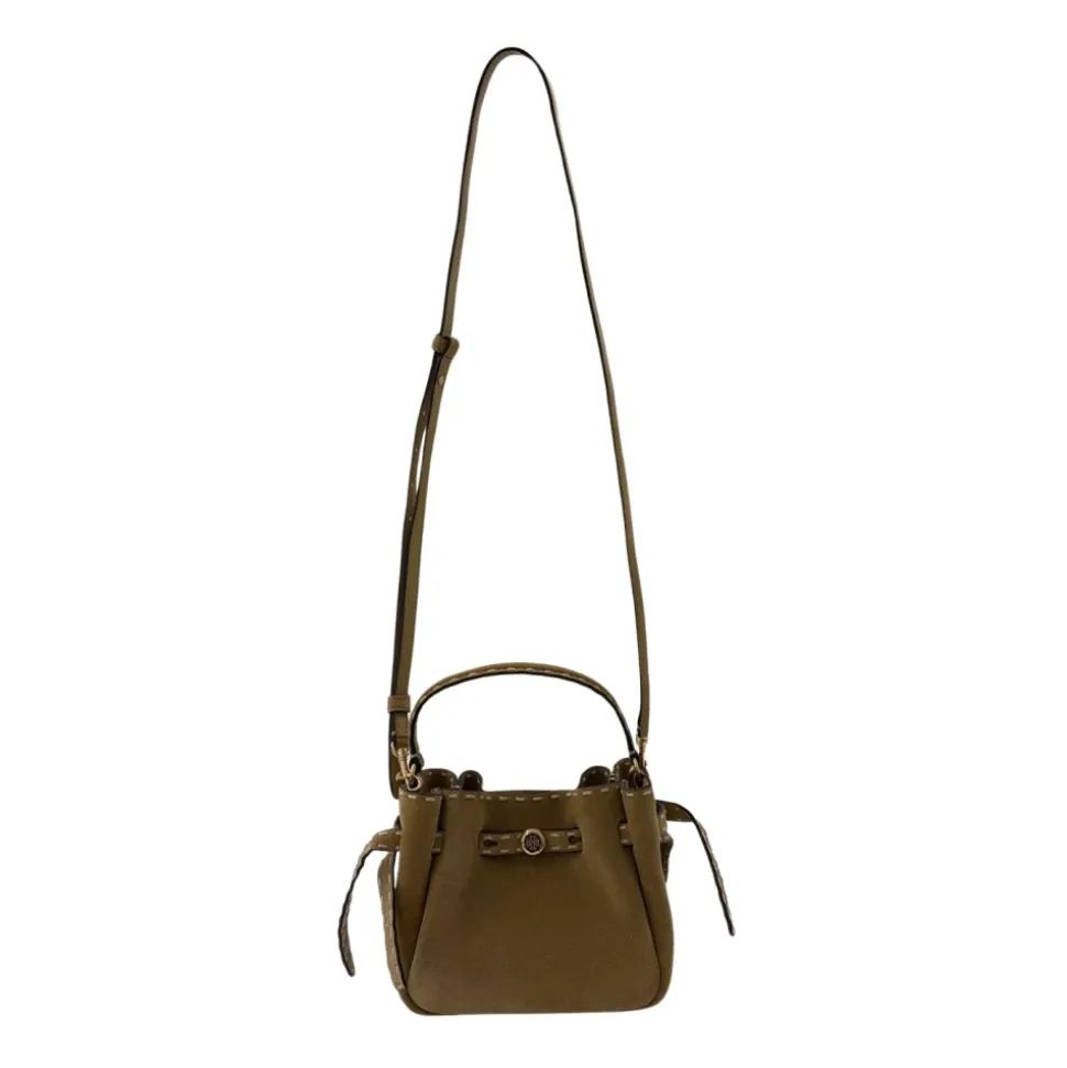Torebka Romy Suede Pick Stitch Mini Bucket Bag