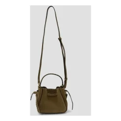 Torebka Romy Suede Pick Stitch Mini Bucket Bag