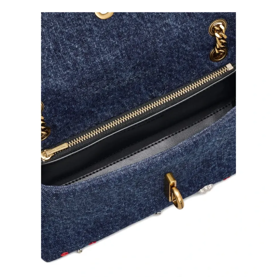 Trinket Charm Denim Dual Chain Mini