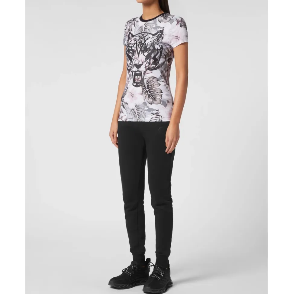 T-Shirt Okrągły Dekolt