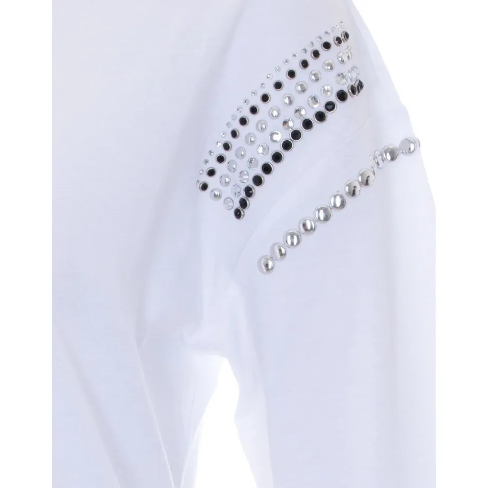 T-shirt z dżetami