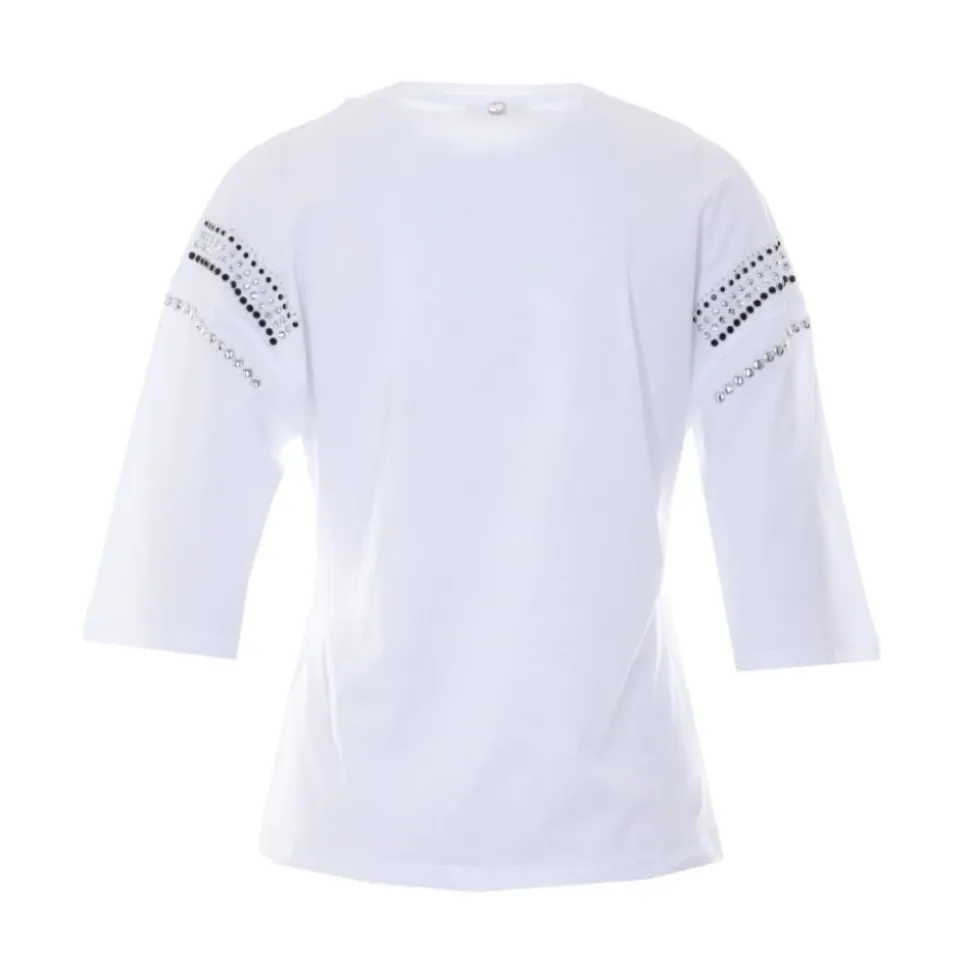 T-shirt z dżetami
