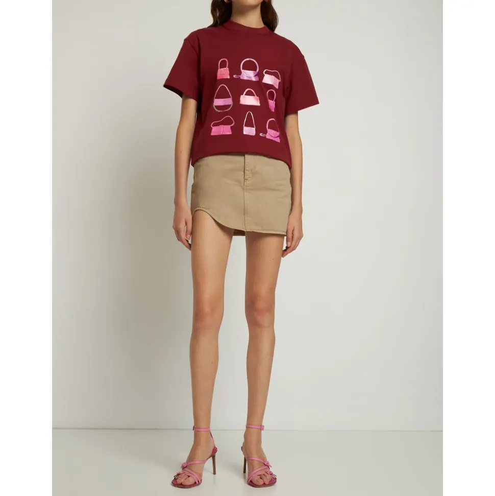 T-shirt z krótkim rękawem z nadrukiem torby