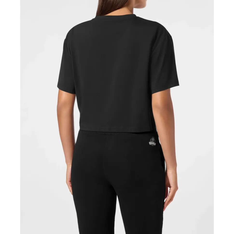 T-Shirt z Okrągłym Dekoltem