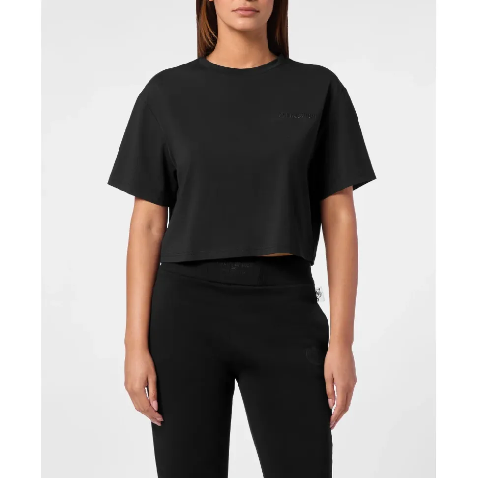 T-Shirt z Okrągłym Dekoltem