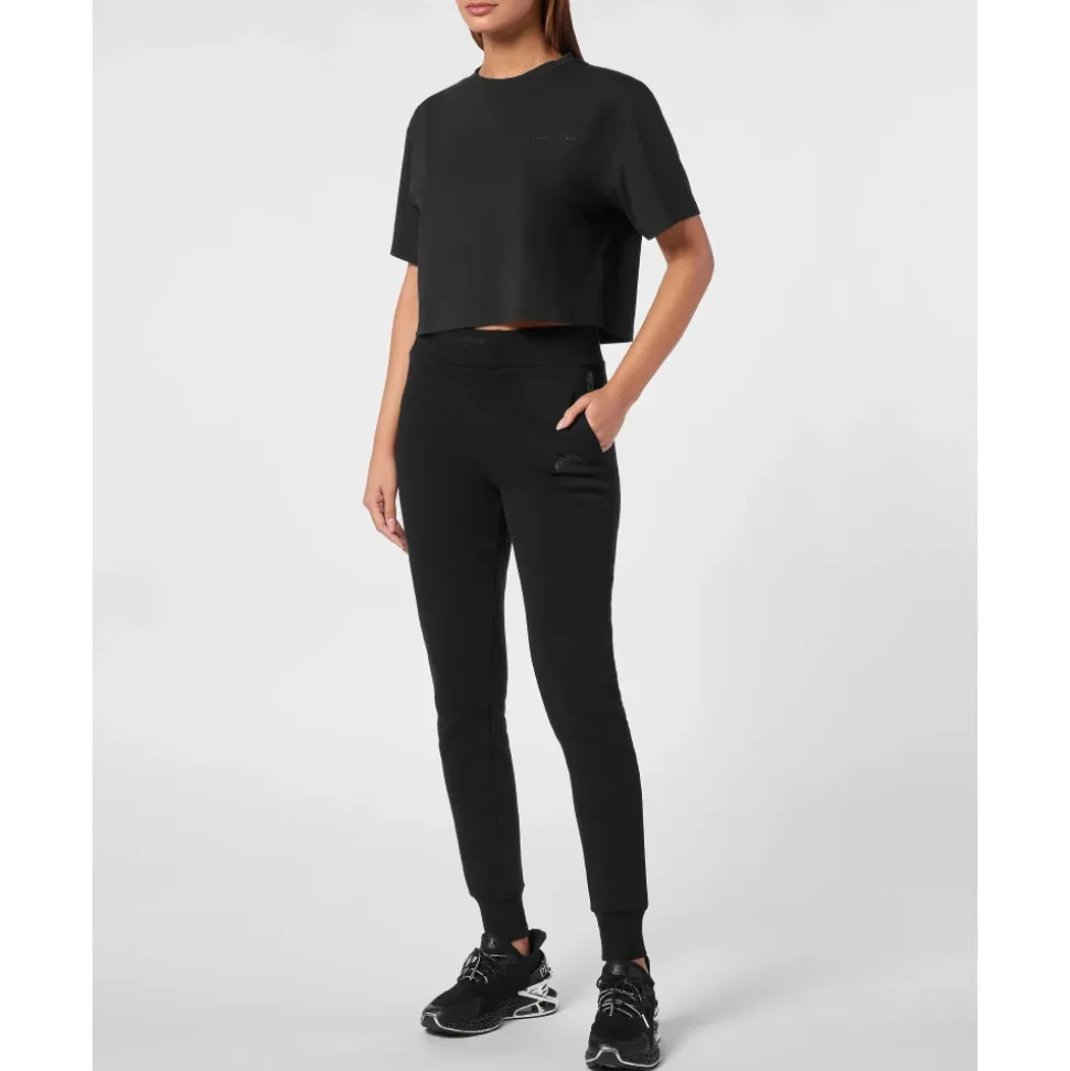 T-Shirt z Okrągłym Dekoltem