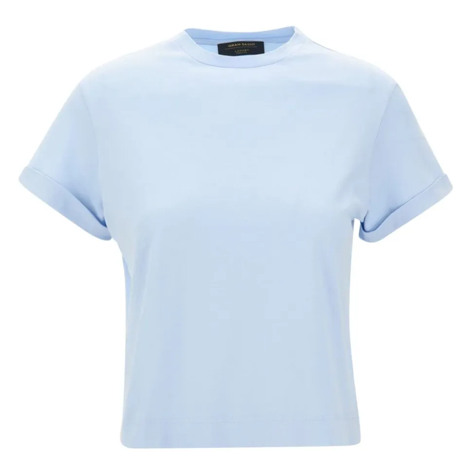 T-shirt z okrągłym dekoltem