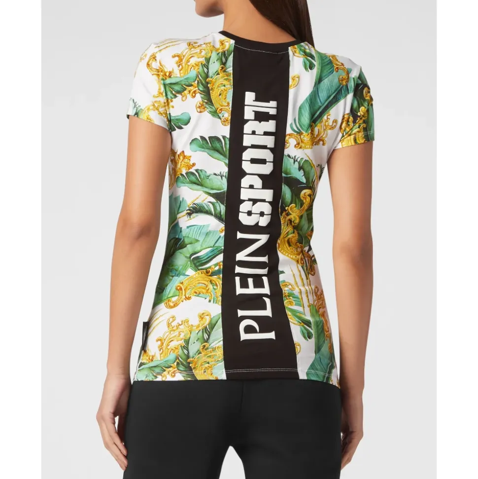 T-Shirt z Okrągłym Dekoltem