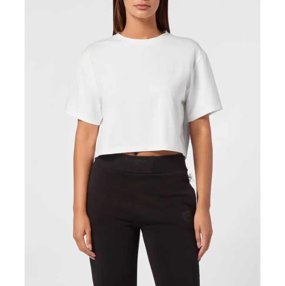 T-Shirt z Okrągłym Dekoltem