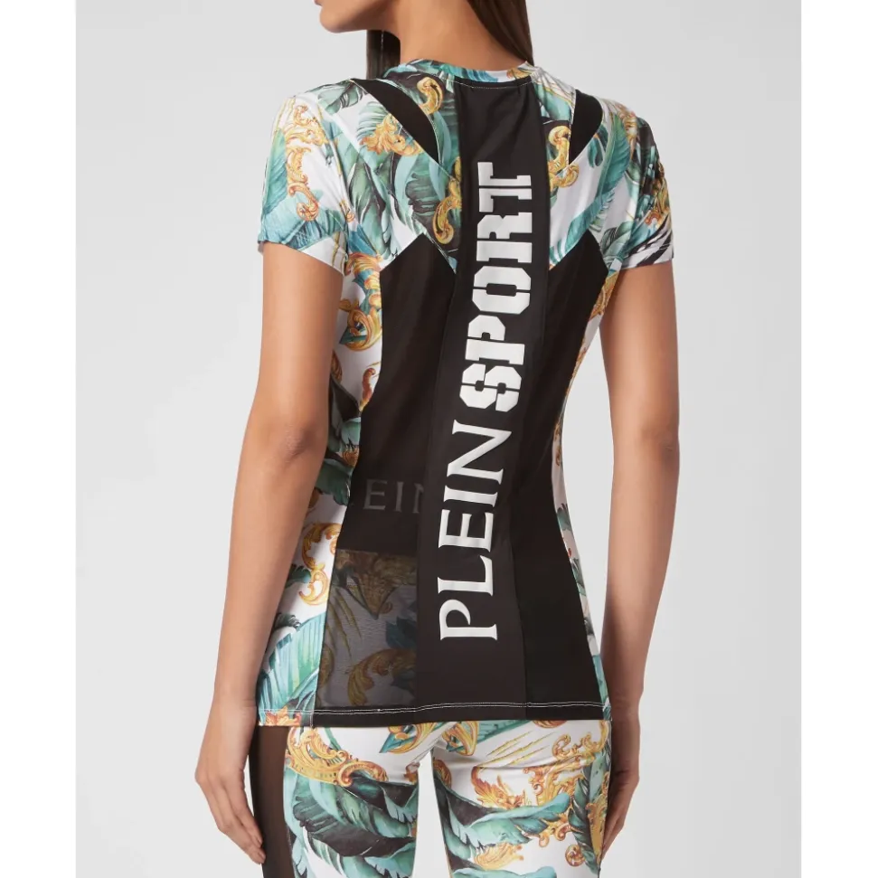 T-Shirt z Okrągłym Dekoltem