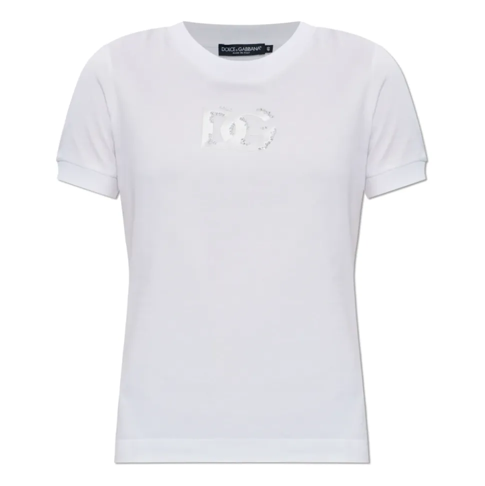 T-Shirt z połyskującym logo