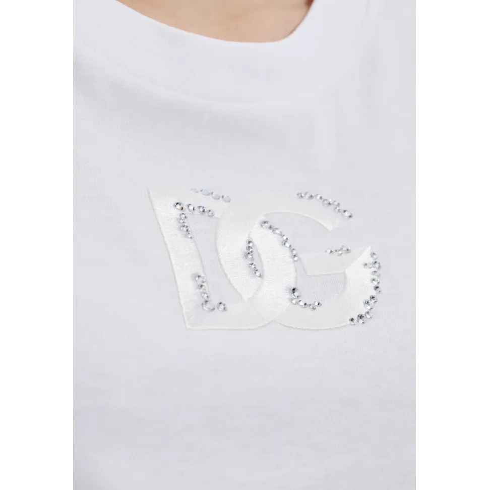 T-Shirt z połyskującym logo