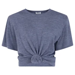 T-shirt z wiązaniem