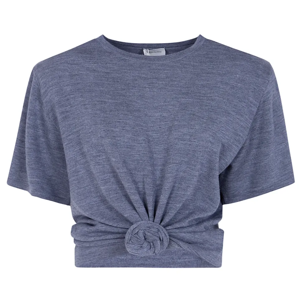 T-shirt z wiązaniem