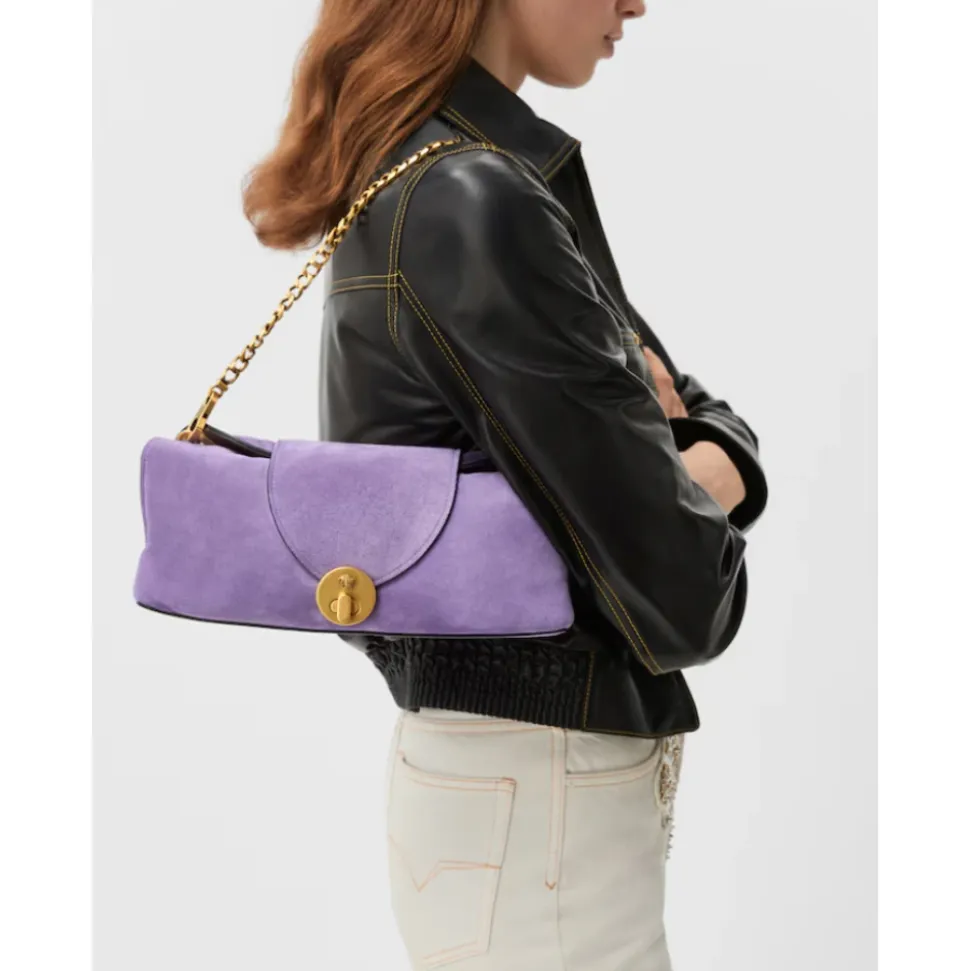 Vivian Suede Clutch