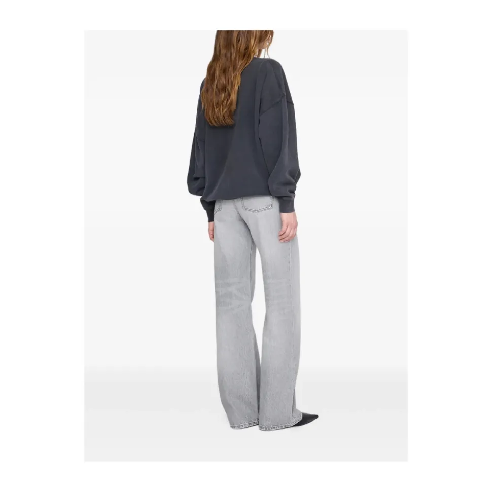 Washed Crew Neck Sweatshirt