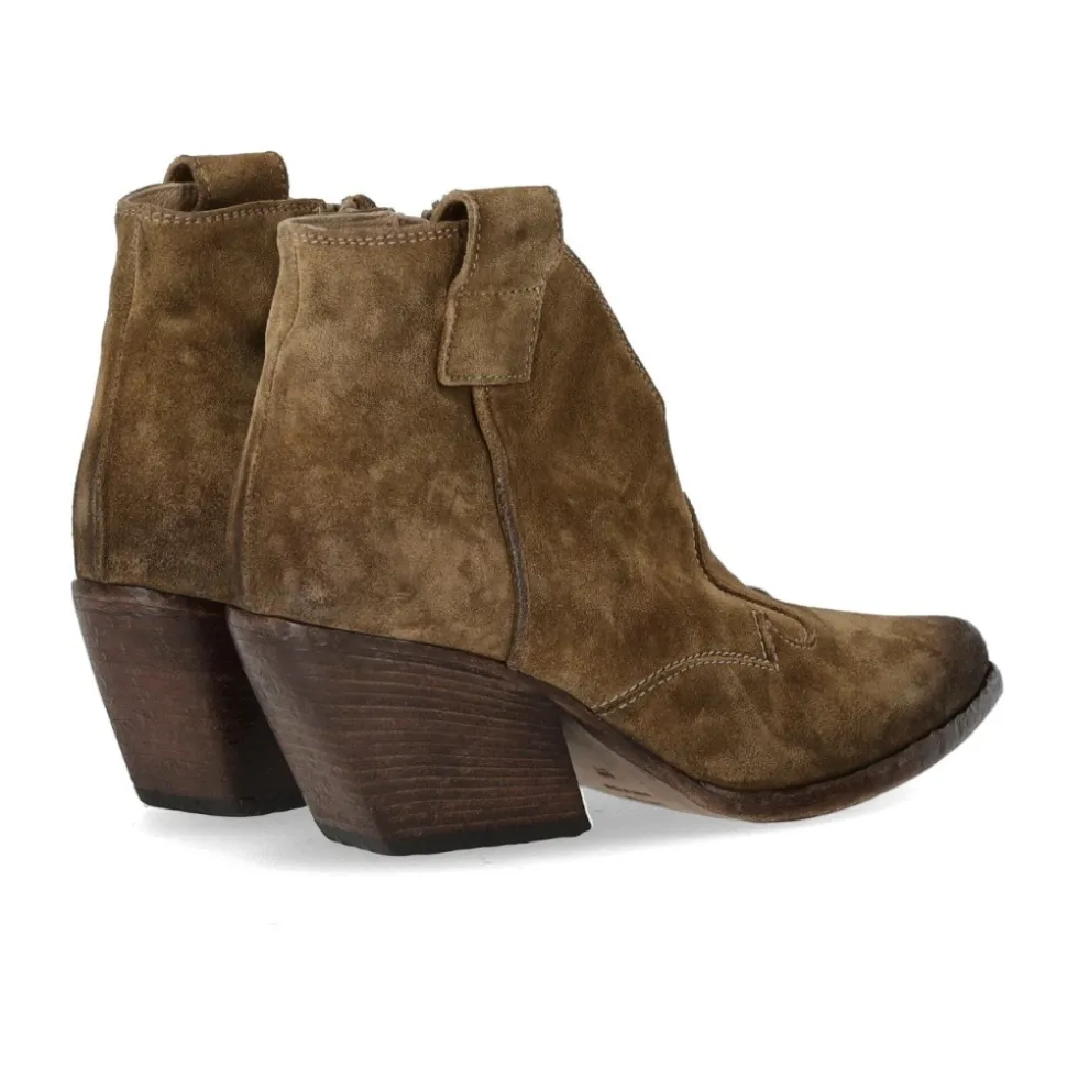 Wintage Zamszowy Texan Ankle Boot