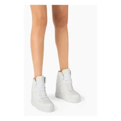 Wysokie Skórzane Sneakersy
