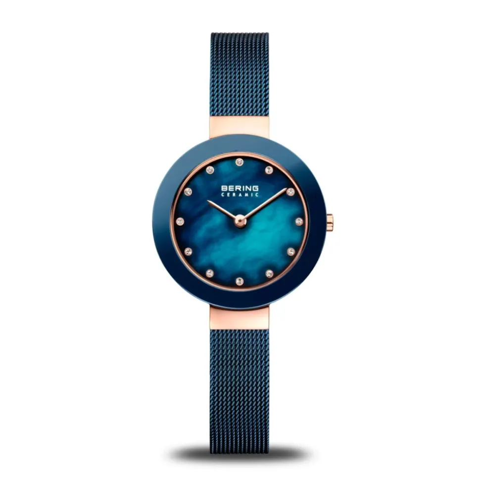 Zegarek Rose Gold Blue Swarovski