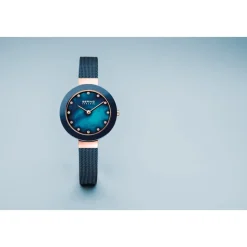 Zegarek Rose Gold Blue Swarovski