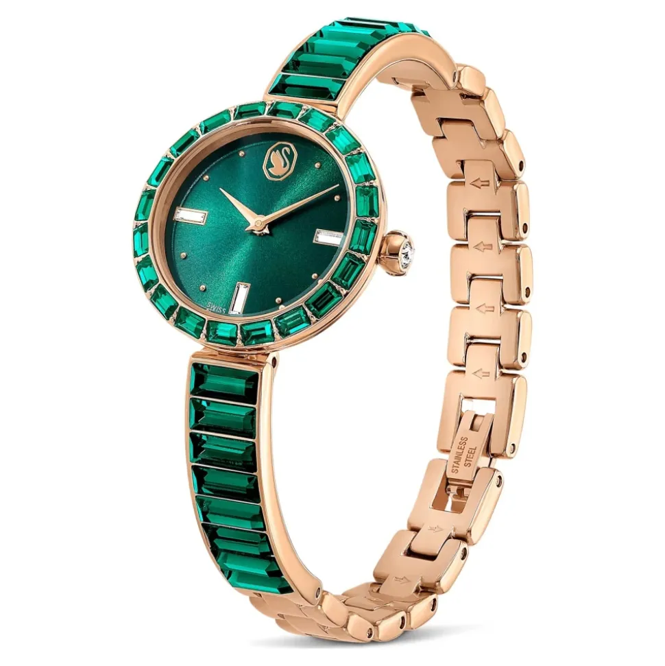 Zegarek Unisex Matrix Bangle 25 mm Zielony/Szampańsko‑Złoty 5690808