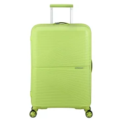 Zielona walizka kabinowa American Tourister z twardą skorupą w kolorze Electric Lime
