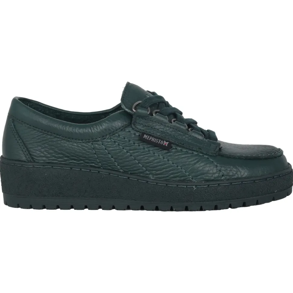 Zielone koronkowe buty dla kobiet