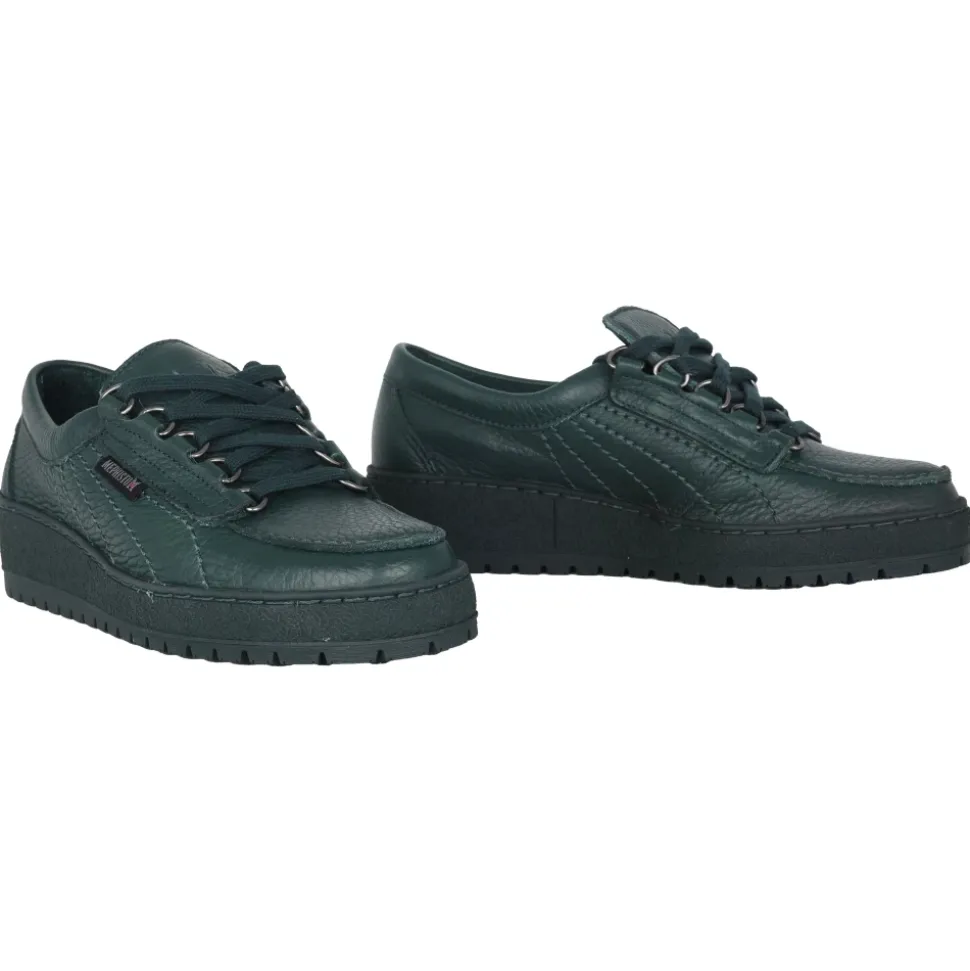 Zielone koronkowe buty dla kobiet