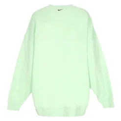 Zielono-Czarny Crewneck Sweatshirt z Logo Swoosh